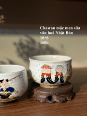 Chawan - Bát đánh matcha mộc men sữa văn hóa Nhật Bản