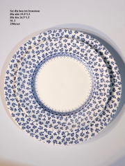 Set đĩa hoa trà Ironstone