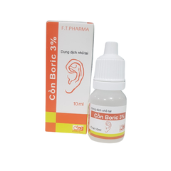 Cồn Boric 3% 10ml