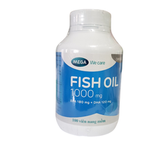 Fish oil 1000mg - Bổ sung DHA và EPA tốt cho thị lực và não bộ