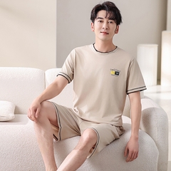 OE492: Bộ đồ ngủ cotton ngắn tay mùa hè cho nam SPNN mặc nhà cho nam SPNN