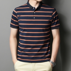 OE209: Áo thun polo cotton kẻ sọc Jeanswest nam cao cấp mùa hè