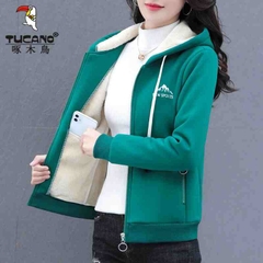 OC390: áo khoác nữ ấm mùa đông cao cấp có mũ
