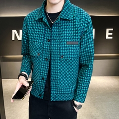Mã B375: áo khoác houndstooth nathời trang GAHOZ phong cách Hàn Quốc