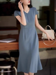Mã B734: đầm váy Fan Xian mỏng phong cách nước ngoài thời trang