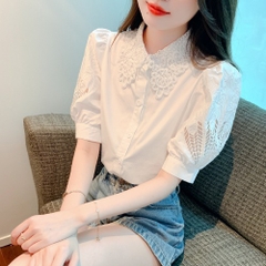 OD019: áo sơ mi nữ thiết kế tay phồng cao cấp