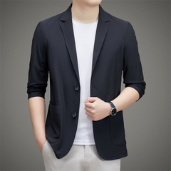 OE460: áo khoác vest nam cao cấp lụa băng Romon dành cho nam cao cấp