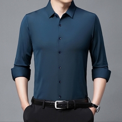 OE268: Áo sơ mi nam cao cấp không cần ủi dành cho nam cao cấp trung niên