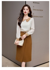 OD659: set áo váy cao cấp phong cách Pháp