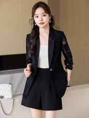 OD078: set bộ vest nữ quần short cao cấp