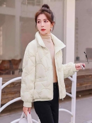 OC159: áo khoác phao nữ ấm mùa đông dáng ngắn