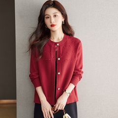 OD828: áo khoác cardigan nữ trung niên cao cấp