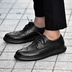 OE515: Giày da nam cỡ lớn Brogue da thật