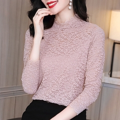 OD485: Áo sơ mi nữ ren đáy áo sơ mi nữ