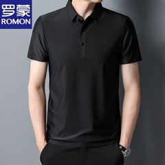 OE843: Áo phông nam tay ngắn Romon mùa hè mới chất liệu spandex co giãn