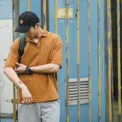 Mã C128: Áo sơ mi POLO ngắn tay thêu phong cách Hồng Kông