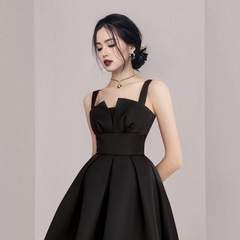 OD145: Váy chữ A dây váy đen