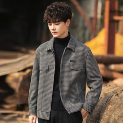 OD949: áo khoác kẻ sọc nam Houndstooth kiểu hàn quốc