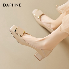 OE357: Giày cao gót đế vuông Daphne nữ