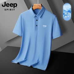 OE379: Áo thun nam polo cỡ lớnlụa băng Jeep Summer dành cho nam