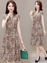 Mã B888: đầm váy voan trung niên hiện đại