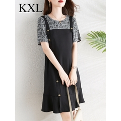 OD135: đầm thun cao cấp phối kiểu