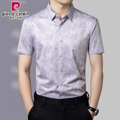 OH049: Áo sơ mi ngắn tay mùa hè cao cấp bằng lụa tơ tằm Mulberry dành cho nam giới