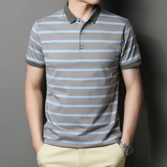 OE209: Áo thun polo cotton kẻ sọc Jeanswest nam cao cấp mùa hè