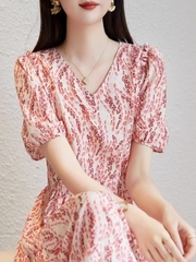 Mã B672: đầm váy sang trọng thời trang giảm tuổi cao cấp