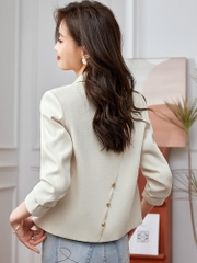 OD068: áo khoác cổ vest nữ cao cấp