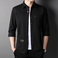 OD355: áo sơ mi nam tay giữa cotton