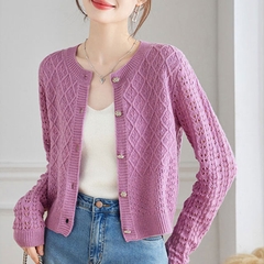 OD489: Áo khoác len dệt kim cho nữ