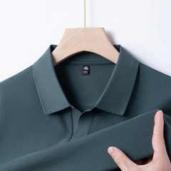 OE277: Áo thun polo cổ bẻ tay ngắn cotton dành cho nam cao cấp Áo thun doanh nhân cao cấp giản dị màu trơn phong cách Mỹ