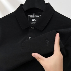 OE261: Áo thun polo dài tay nam cao cấp atn trung niên chất liệu cotton