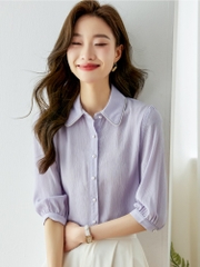 OD024: áo sơ mi nữ cao cấp TAY LỬNG