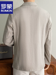OH173: Áo khoác nam Romon Linen mới mùa hè, mỏng nhẹ