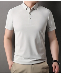 OD271: Áo thun nam polo lụa băng ngắn tay cổ sơ mi