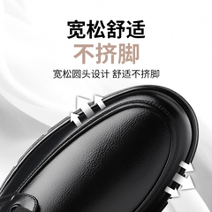 OE314: Giày da thoáng khí Dragonfly đế mềm buộc dây chống trượt cho nam cao cấp trung niên