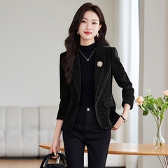 OE418: Áo khoác nữ vest đỏ rượu vang thời trang cao cấp cho nữ