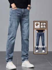 OE163: Quần Jeans Nam Thương Hiệu Thời Trang Co Giãn Quần Ống Đứng