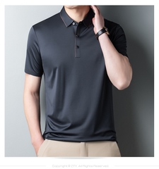 OD322: Áo sơ mi nam Polo cao cấp sợi tơ tằm