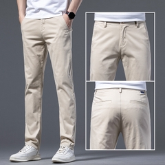 OE790: Quần dài nam cotton co giãn phong cách mới trẻ trung màu trơn