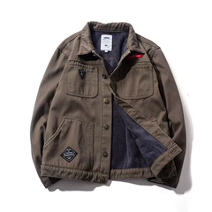 Mã A634: Áo khoác denim nam from ngắn dáng rộng phong cách Hàn Quốc