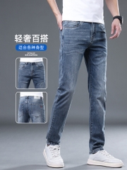 OE756: Quần jeans nam cao cấp mùa hè quần ống đứng mỏng co giãn rộng rãi nam cao cấp