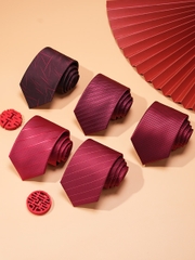 OD401: Cà vạt nam màu đỏ twill cao cấp