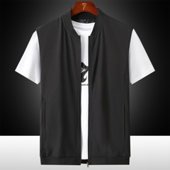 OH058: Áo gile vest nam bằng lụa băng