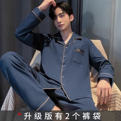 OE483: bộ đồ ngủ nam mặc nhà cotton dài tay quần áo mặc nhà SPNN
