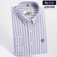 OC983: Áo sơ mi cotton dài tay nam mùa xuân thu Paul Oxford kẻ sọc cỡ lớn