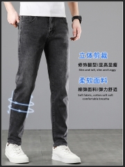 OC980: Quần Jean Co Giãn Nam Slim Quần Thẳng Thoải Mái Cao Cấp Hợp Thời Trang