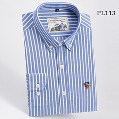 OC983: Áo sơ mi cotton dài tay nam mùa xuân thu Paul Oxford kẻ sọc cỡ lớn